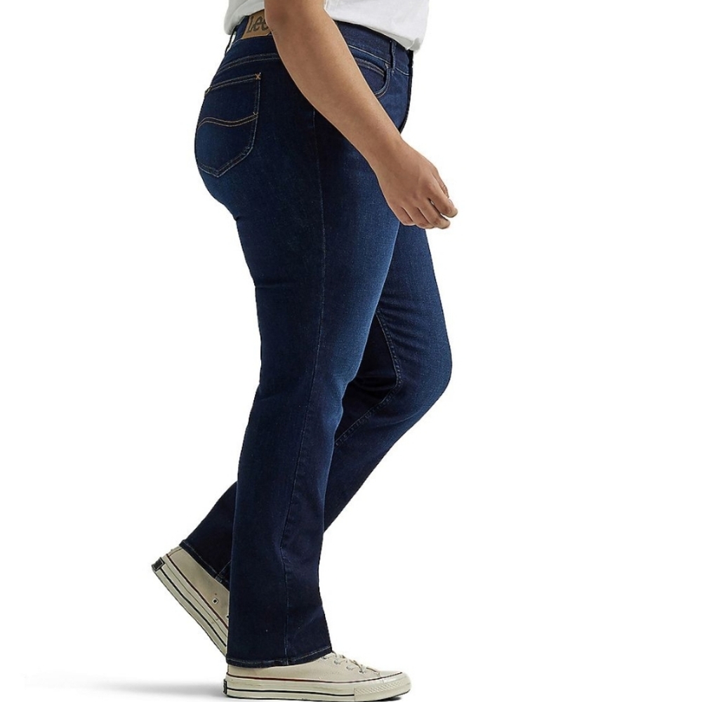 NEW Lee 24W Petite Regular Fit Mid Rise Straight Leg Jeans AE-1622